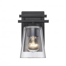 Trans Globe 22491 BK - 1LT SCONCE-CL TAPERED-BK